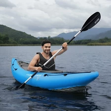 Надувная лодка - байдарка Bestway 65115, одноместная, Cove Champion, 275 х 81 см.